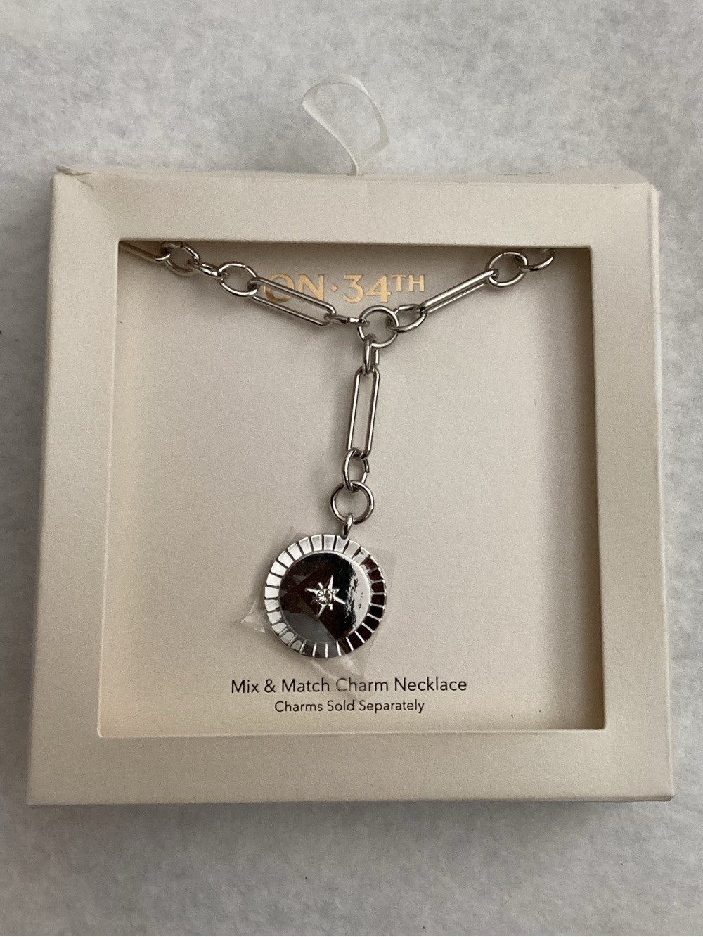 On 34th Silver Mix & Match Star Charm Necklace - Picture 4 of 5